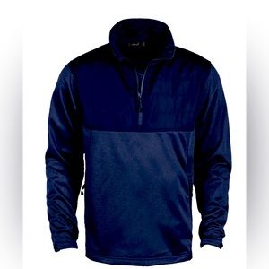 Navy Teflon Coated 1/4 Zip by Dunbrooke XXXL